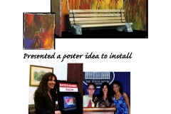 White House public educational bus shelter mural presentation