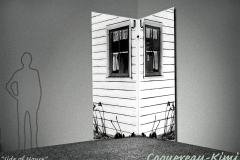 4. House2, 7'X8' photo murals mounted on foam board, 2010